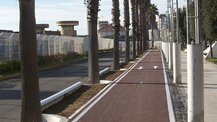 Construcción del carril bici Estación Marítima - Varadero en Santander