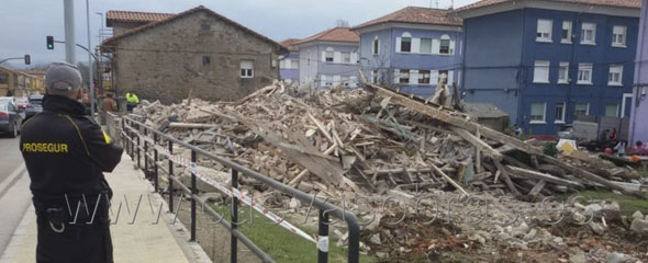 Realizada la demolición de vivienda unifamilar en Barreda, Torrelavega