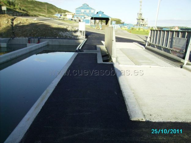 Construcción de lavaruedas en la fábrica de AZSA - XSTRATA ZINC