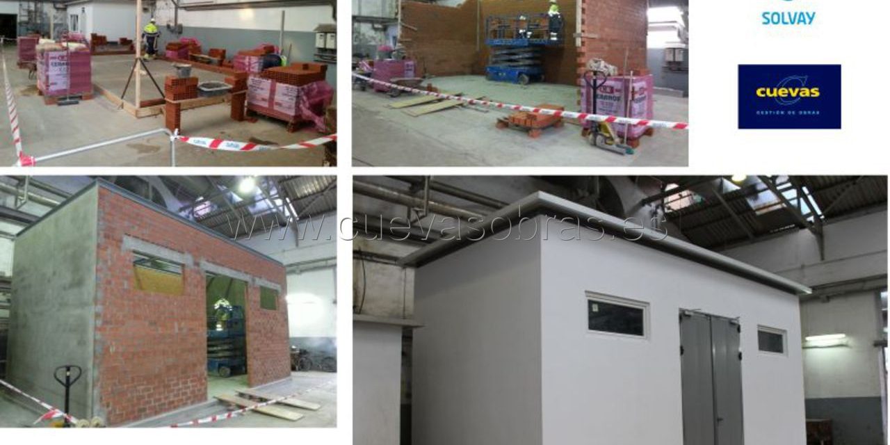 Construcción de caseta variador en la fábrica de Barreda de Solvay Química S.L.