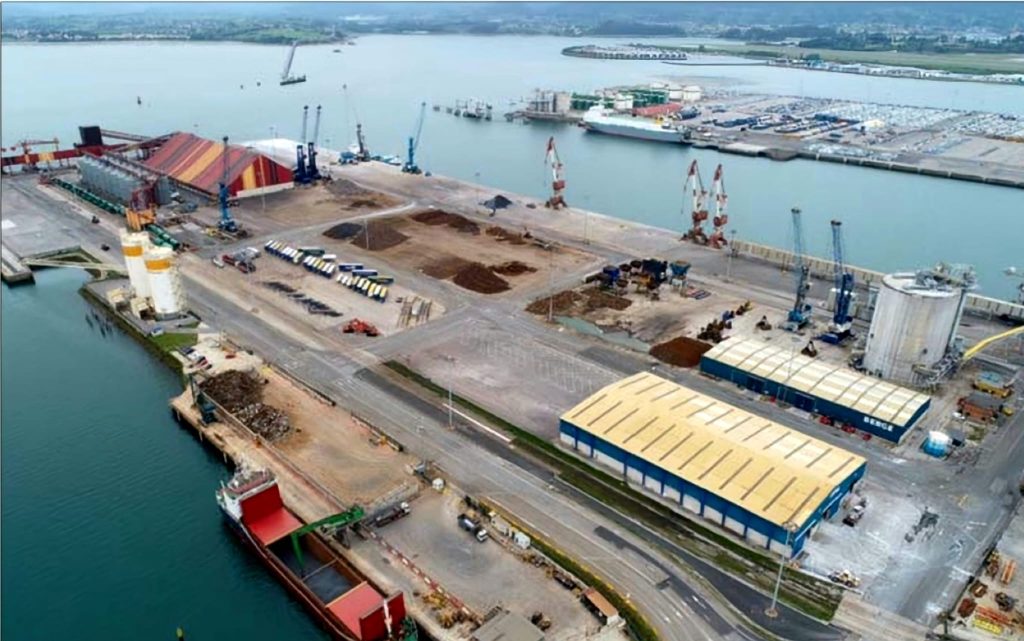 Obras en el puerto de Santander